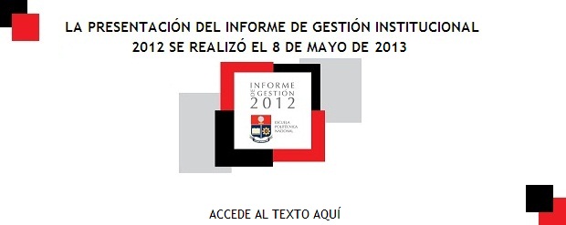 PRESENTACIÓN Informe de gestión 20121